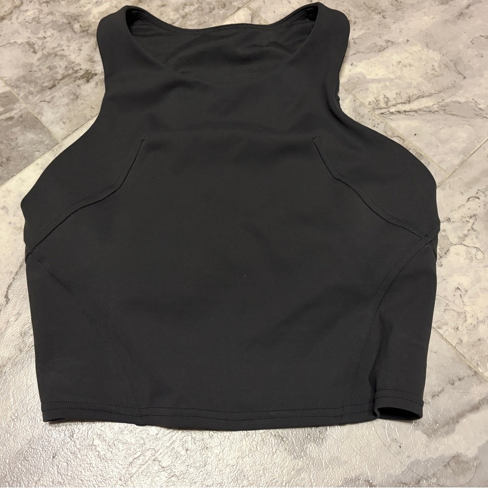 Lululemon Wunder Train Racerback Crop Gym Tank Bra Top Size 4